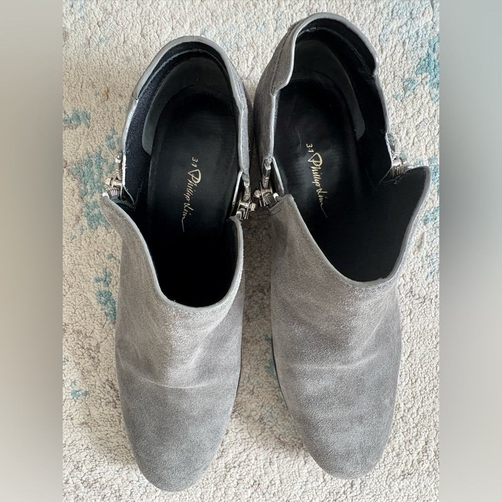 3.1 Phillip Lim Gray Ankle Booties